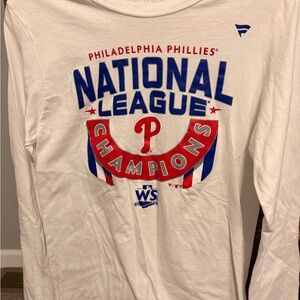 Fanatics White Philadelphia Phillies National League Champions Long Sleeve Tee